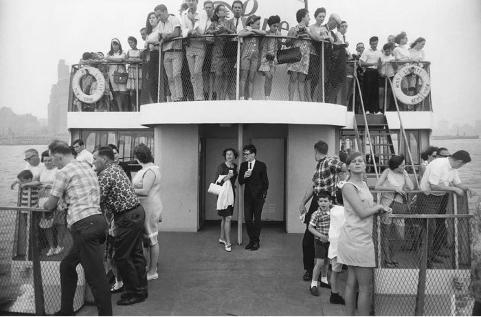 People on the deck of a ferry