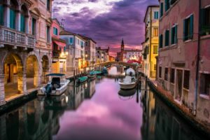 HDR image of Venice canals