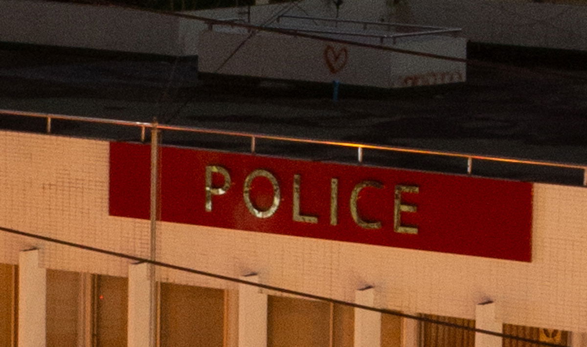 cropped image of police building in Bangkok