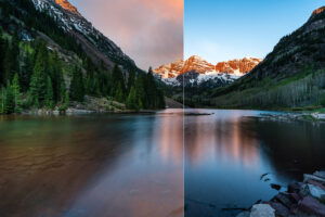 photoshop.sky.replacement.mishra.maroon.bells.cover