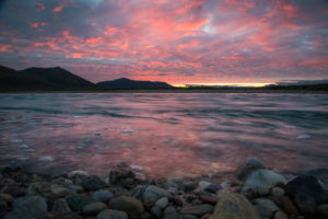 Sunset over the Noatak River, Gates of the Arctic National Park, AK USA.