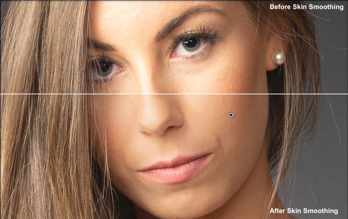 smooth skin in lightroom