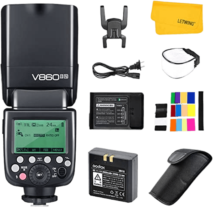 Godox V860II-N Flash for Nikon D800-D70S