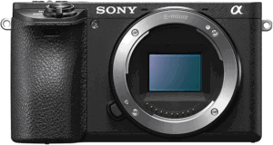 Sony A6500 front of camera