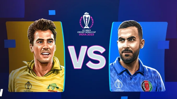 Australia vs Afghanistan, 39th Match of the ICC Cricket World Cup 2023 will be played on Nov 07 at Wankhede Stadium, Mumbai - tv channels and live streaming links